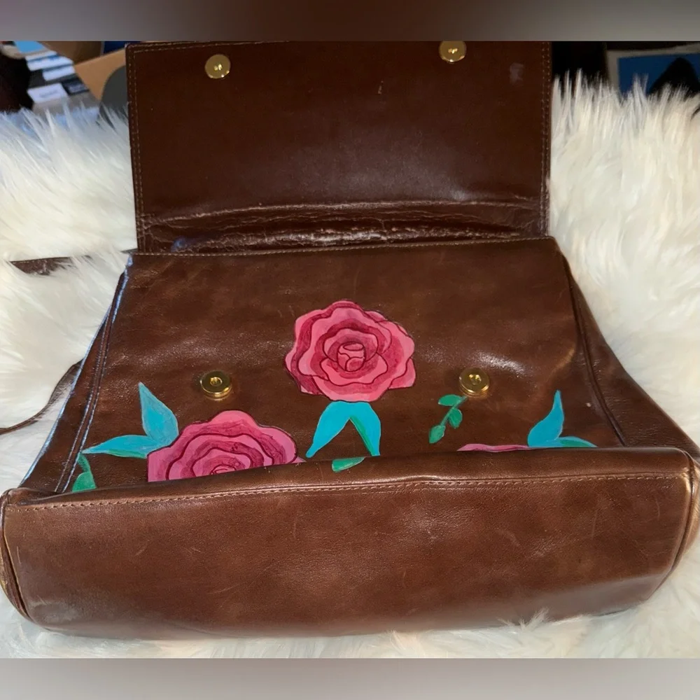 Custom Floral Vintage Briefcase